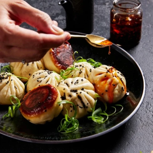 Chinese Pan-fried Pork Buns Image