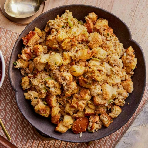 Slow Cooker Sage and Sausage Stuffing Recipe Image