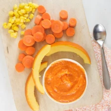 Carrot, Corn &amp; Pumpkin Baby Food Puree Recipe Page