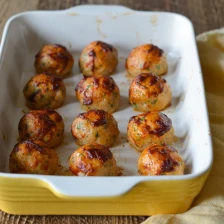 Chicken Meatballs with Tomato-Balsamic Glaze Recipe Page