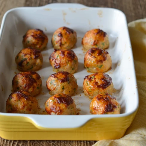 Chicken Meatballs with Tomato-Balsamic Glaze Image