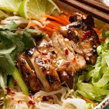 Vietnamese Noodles with Lemongrass Chicken Recipe Page