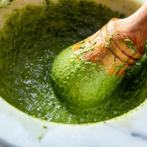 The Best Pesto Alla Genovese (Classic Basil Pesto Sauce) Image