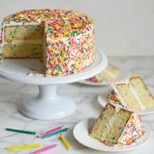 Rainbow Sprinkle Funfetti Cake Recipe Page