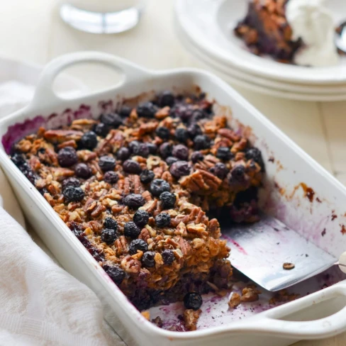 Blueberry Pecan Baked Oatmeal Image