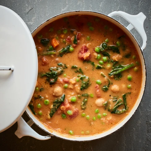 Smoky Chickpea, Red Lentil &amp; Vegetable Soup Image