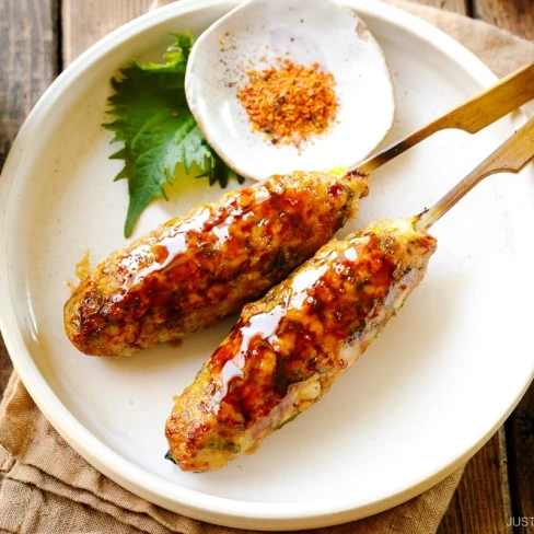 Tsukune (Japanese Chicken Meatball Skewers) Image