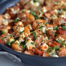 Shrimp Saganaki (Greek Shrimp with Tomatoes &amp; Feta) Recipe Page