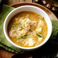 Miso Soup with Enoki Mushrooms and Ground Sesame Recipe Page