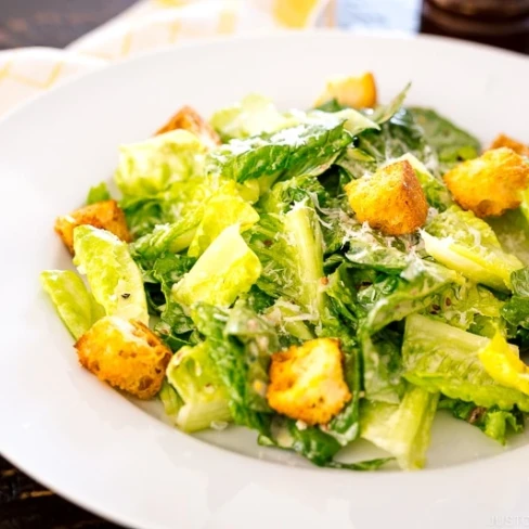 Caesar Salad with Homemade Croutons Image