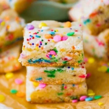 Easy Cake Batter Blondies Recipe Page