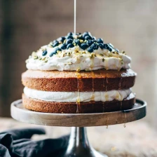 Blueberry Orange Brunch Cake with Agave and Pistachios Recipe Page