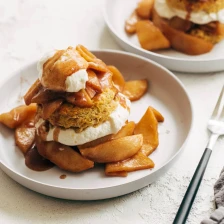 Pumpkin Shortcakes with Cinnamon Apples and Maple Whipped Cream Cheese Recipe Page