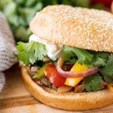 Fajita Burgers Recipe Page