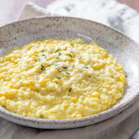 Pressure Cooker Corn Risotto Recipe Image