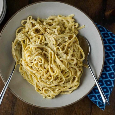 Vegan Fettuccine Alfredo Recipe Image