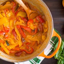 Peperonata (Sweet Bell Peppers With Olive Oil, Onion, and Tomatoes) Recipe Page