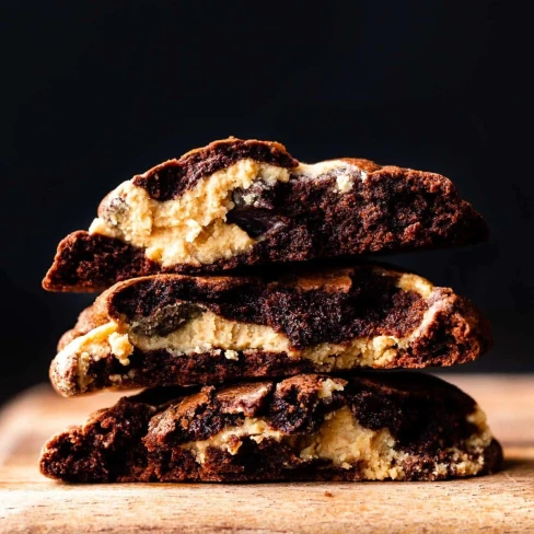 Peanut Butter Filled Brownie Cookies Image