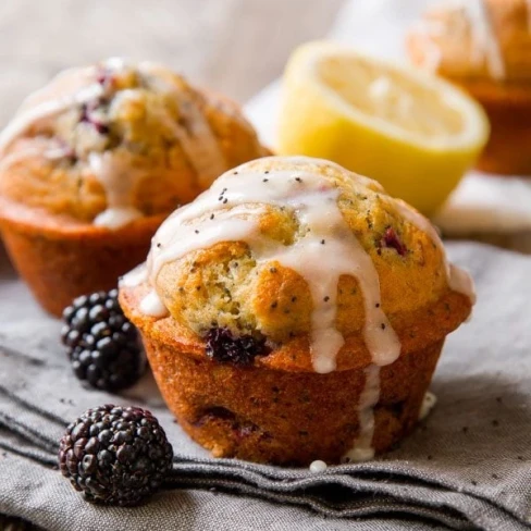 Blackberry Lemon Poppy Seed Muffins Image