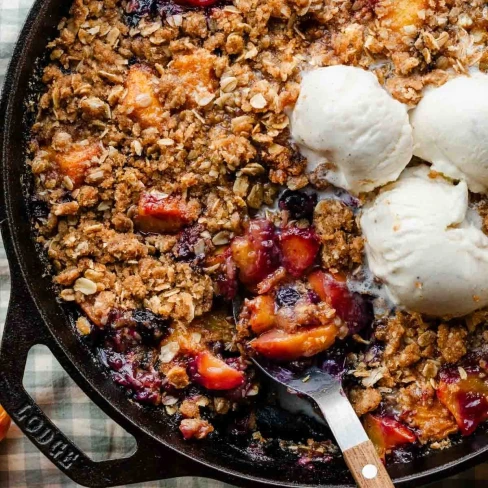 Brown Butter Blueberry Peach Crisp Image