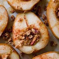 Simple Maple Vanilla Baked Pears Recipe Page