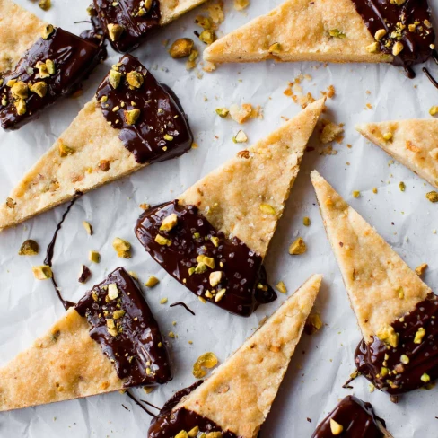 Salted Chocolate Pistachio Shortbread Image