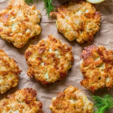 Cheesy Chicken Fritters Recipe Page