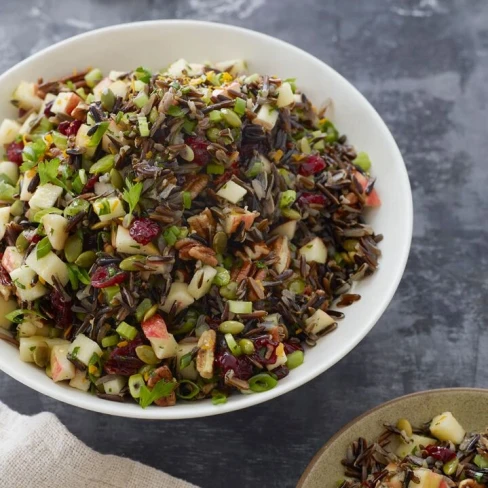 Wild Rice Salad with Dried Cranberries, Apples &amp; Orange Vinaigrette Image