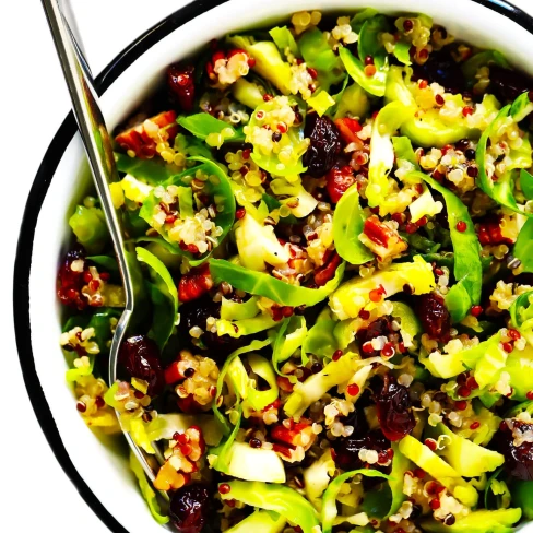 Brussels Sprouts, Cranberry and Quinoa Salad Image