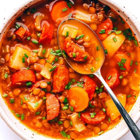 Spanish Chorizo Lentil Stew Image