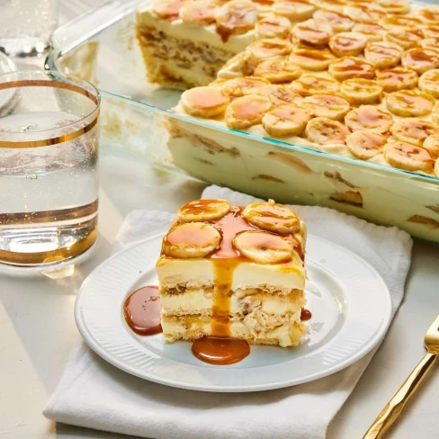 Salted Caramel Banana Ritz Icebox Cake Image