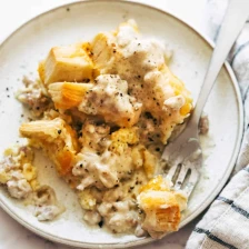 Biscuits and Gravy Egg Bake Recipe Page