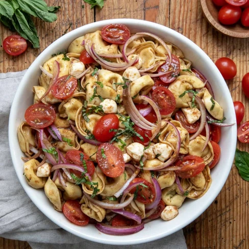 Caprese Tortellini Pasta Salad Image