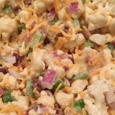 Creamy Cauliflower Bacon Salad Recipe Page