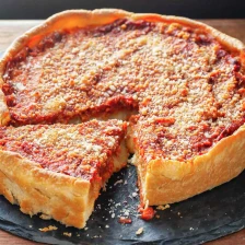 Chicago-Style Deep Dish Pizza With Italian Sausage Recipe Page