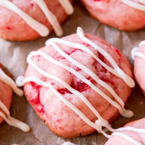 Cherry Almond Shortbread Cookies Image