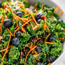 Kale Salad with Blueberries (make-ahead recipe) Recipe Page