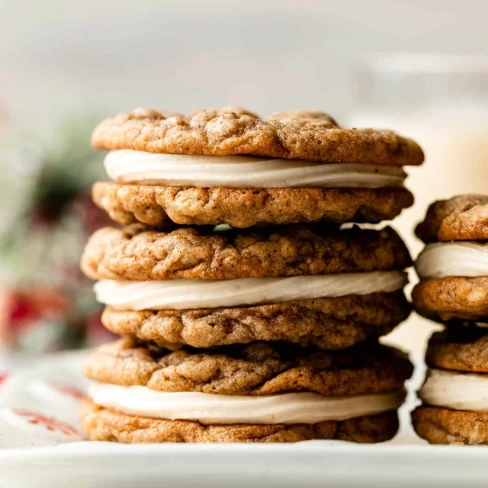 Spiced Eggnog Oatmeal Cream Pies Image