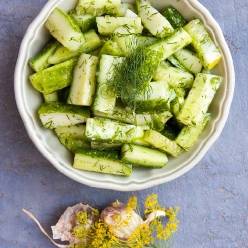 Fresh Cucumber Salad Recipe Image