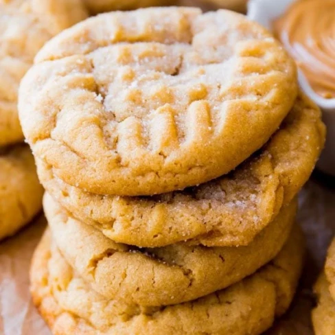 Crisp Peanut Butter Cookies Image