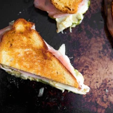 Grilled Mozzarella Sandwiches With Mortadella, Pesto, And Artichokes Recipe Recipe Page