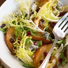 Roasted Pear Salad With Endive, Blue Cheese, and Hazelnut Recipe Page