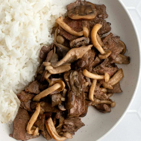 Easy Stir-Fried Beef With Mushrooms and Butter Recipe Image