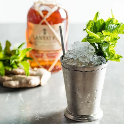 Dark and Stormy Julep Cocktail (With Ginger and Rum) Recipe Image