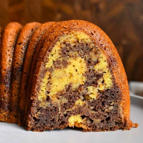 Chocolate Orange Marble Cake Image