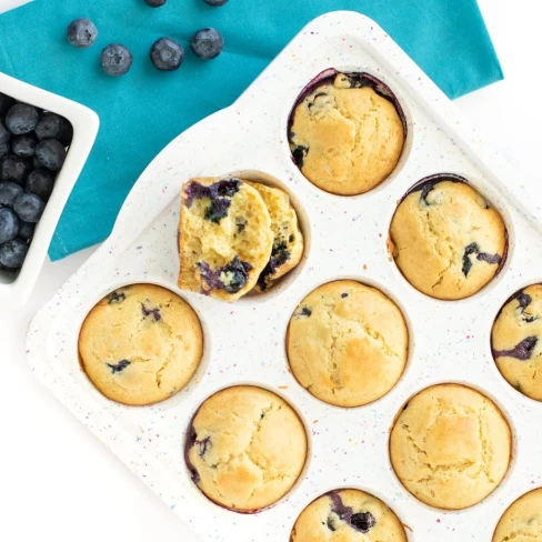 Healthy Blueberry Muffins (with yogurt) Image