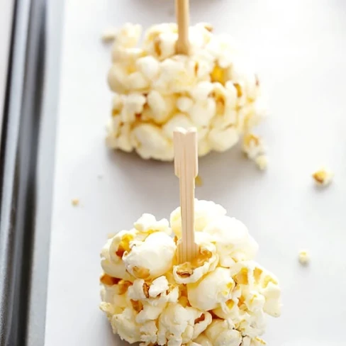 Naturally-Sweetened Honey Popcorn Balls Image