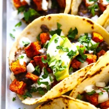 Roasted Sweet Potato Tacos Recipe Page