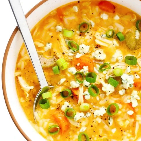 Creamy Buffalo Chicken and Rice Soup Image