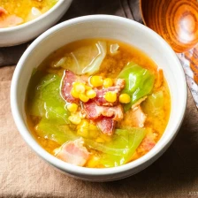 Bacon and Corn Miso Soup Recipe Page